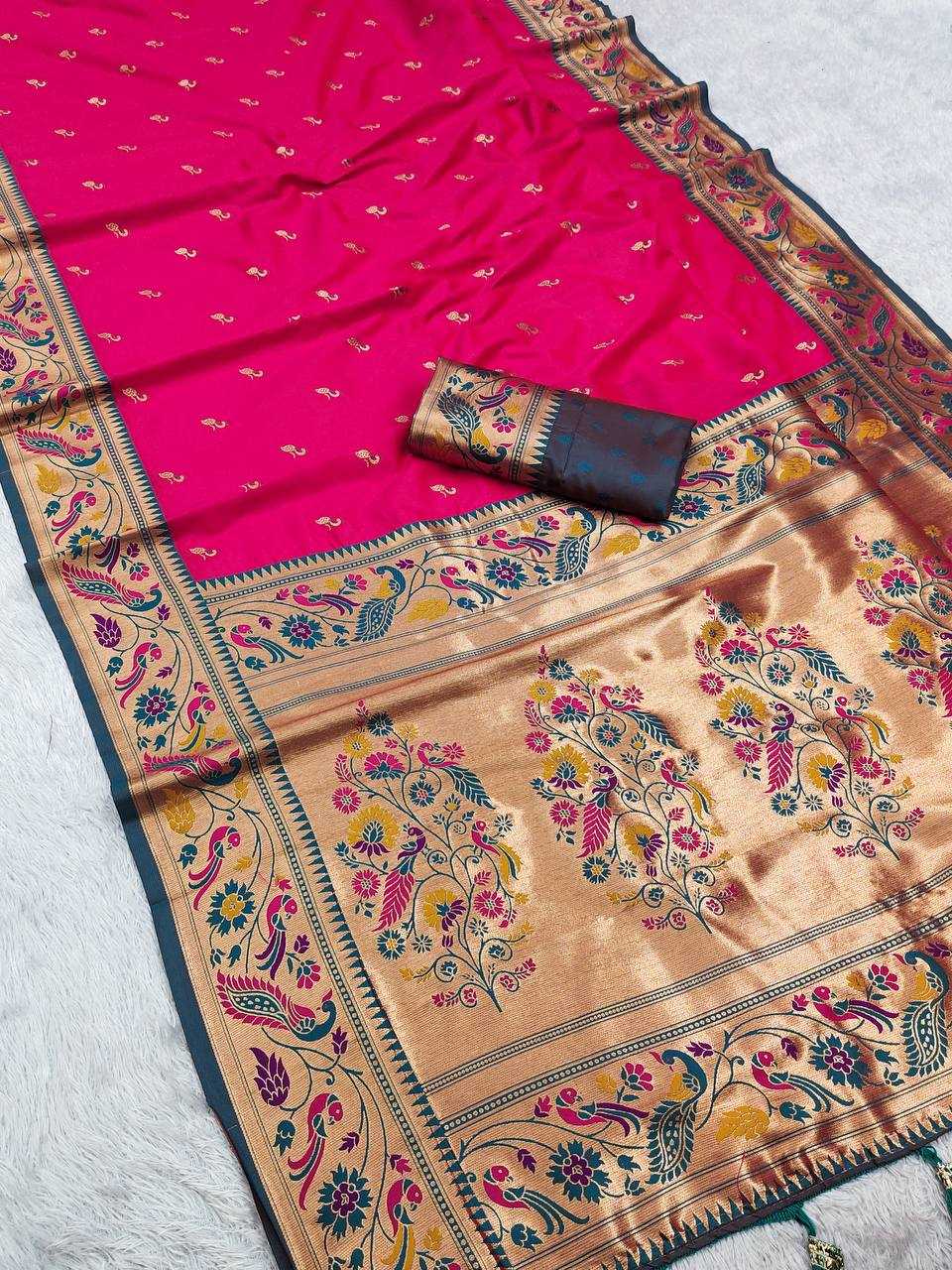 Ynf Paithani Silk RIN150 Royal Paithani Vol - 2 Silk Sarees Wedding Collections Festive Collections Wholesale Paithani Sarees Traditional Silk Sarees Silk Sarees With Blouse Manufacturer