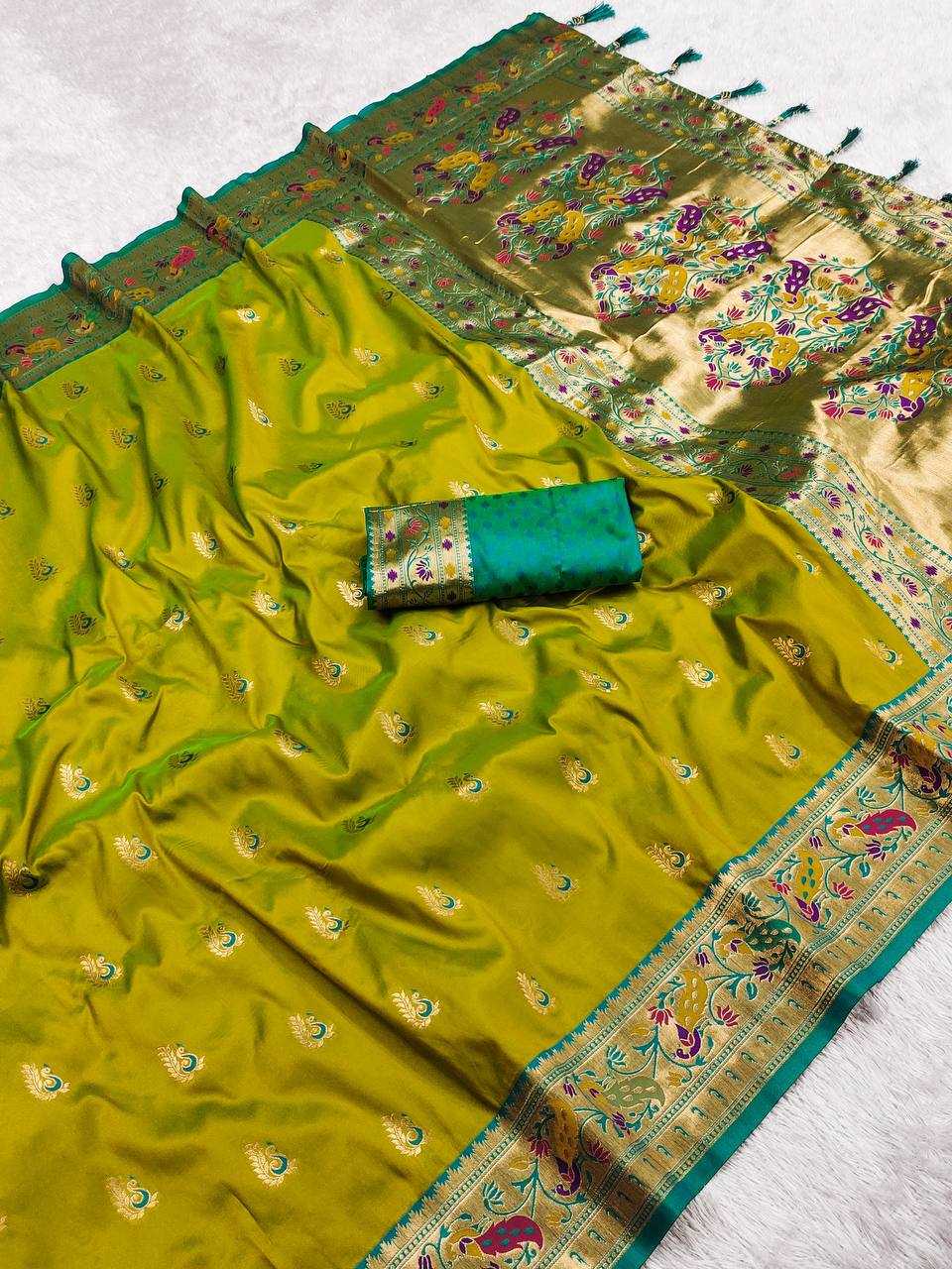 Ynf Paithani Silk RIN150 Royal Paithani Vol - 3 Silk Sarees Wedding Collections Festive Collections Wholesale Paithani Sarees Traditional Silk Sarees Silk Sarees With Blouse Manufacturer