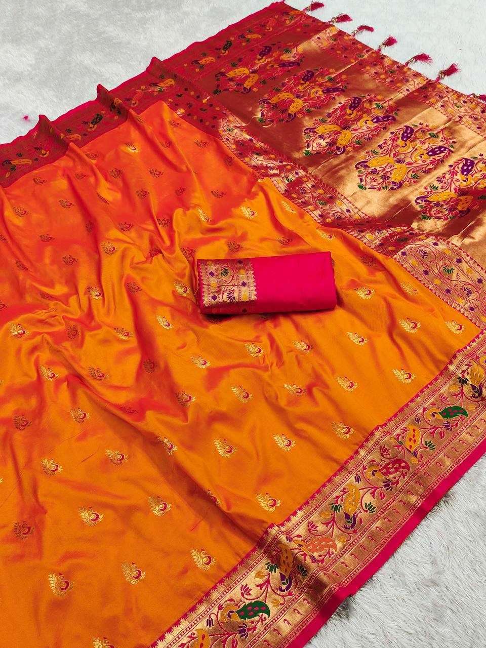 Ynf Paithani Silk RIN150 Royal Paithani Vol - 3 Silk Sarees Wedding Collections Festive Collections Wholesale Paithani Sarees Traditional Silk Sarees Silk Sarees With Blouse Manufacturer
