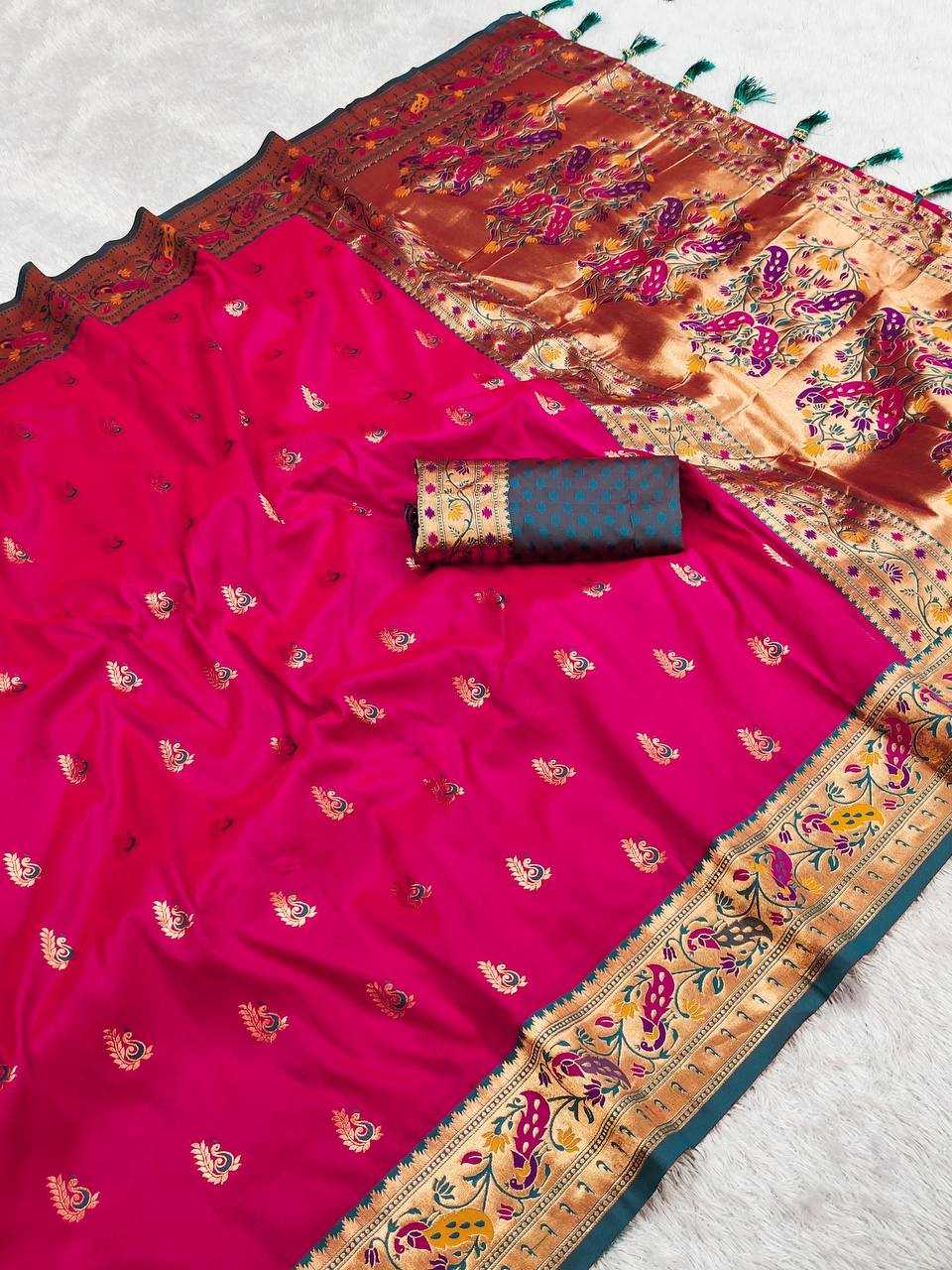 Ynf Paithani Silk RIN150 Royal Paithani Vol - 3 Silk Sarees Wedding Collections Festive Collections Wholesale Paithani Sarees Traditional Silk Sarees Silk Sarees With Blouse Manufacturer