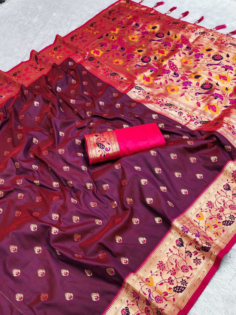 Ynf Paithani Silk RIN150 Royal Paithani Vol - 4 Silk Sarees Wedding Collections Festive Collections Wholesale Paithani Sarees Traditional Silk Sarees Silk Sarees With Blouse Manufacturer