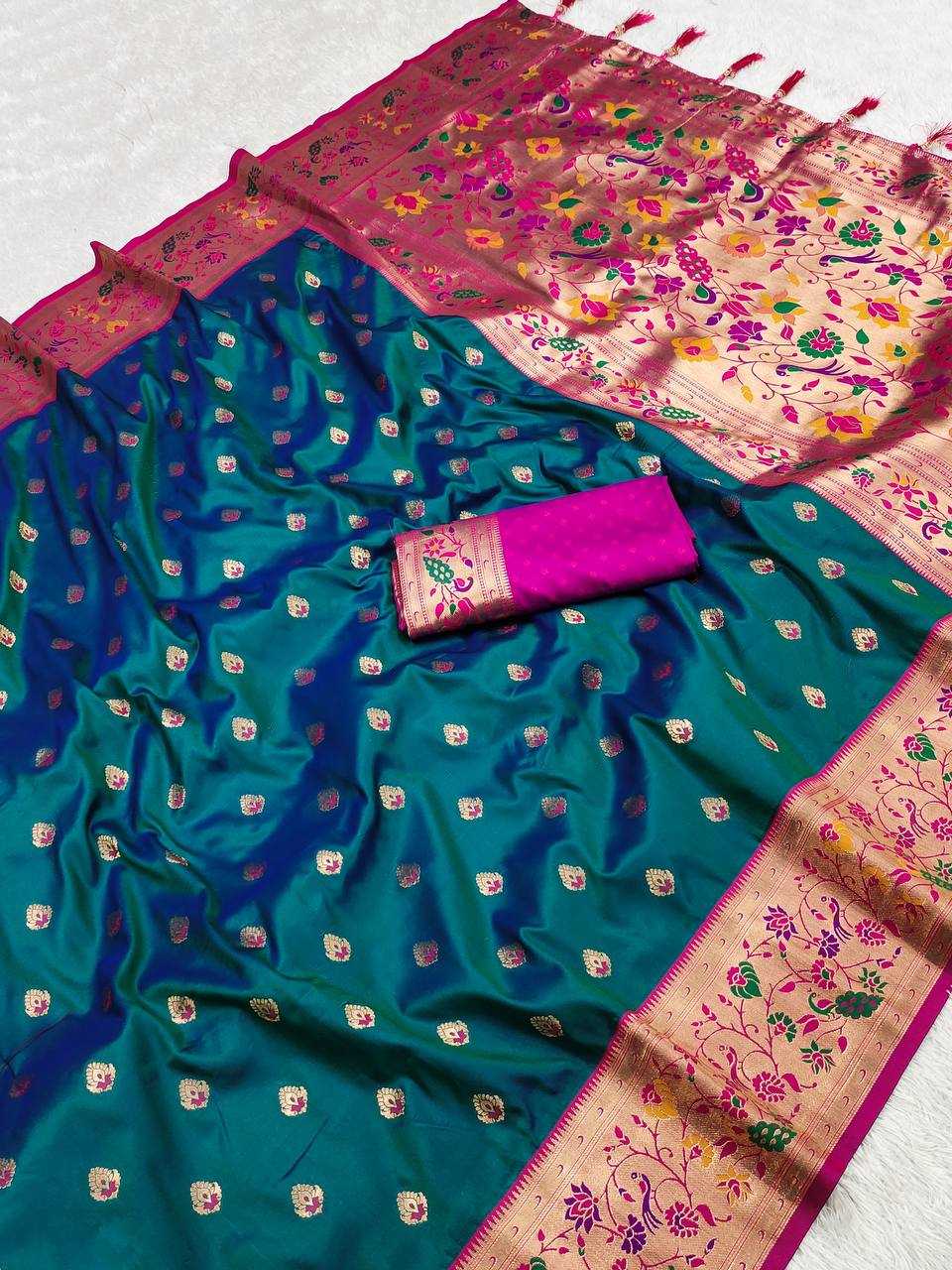Ynf Paithani Silk RIN150 Royal Paithani Vol - 4 Silk Sarees Wedding Collections Festive Collections Wholesale Paithani Sarees Traditional Silk Sarees Silk Sarees With Blouse Manufacturer