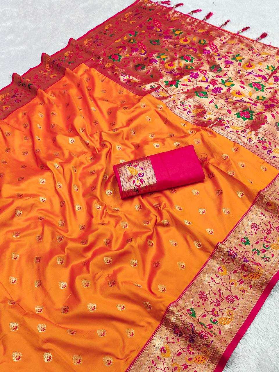 Ynf Paithani Silk RIN150 Royal Paithani Vol - 4 Silk Sarees Wedding Collections Festive Collections Wholesale Paithani Sarees Traditional Silk Sarees Silk Sarees With Blouse Manufacturer