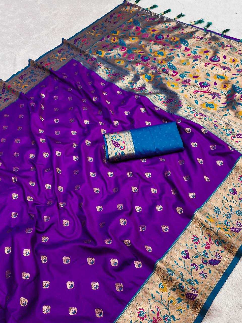Ynf Paithani Silk RIN150 Royal Paithani Vol - 4 Silk Sarees Wedding Collections Festive Collections Wholesale Paithani Sarees Traditional Silk Sarees Silk Sarees With Blouse Manufacturer