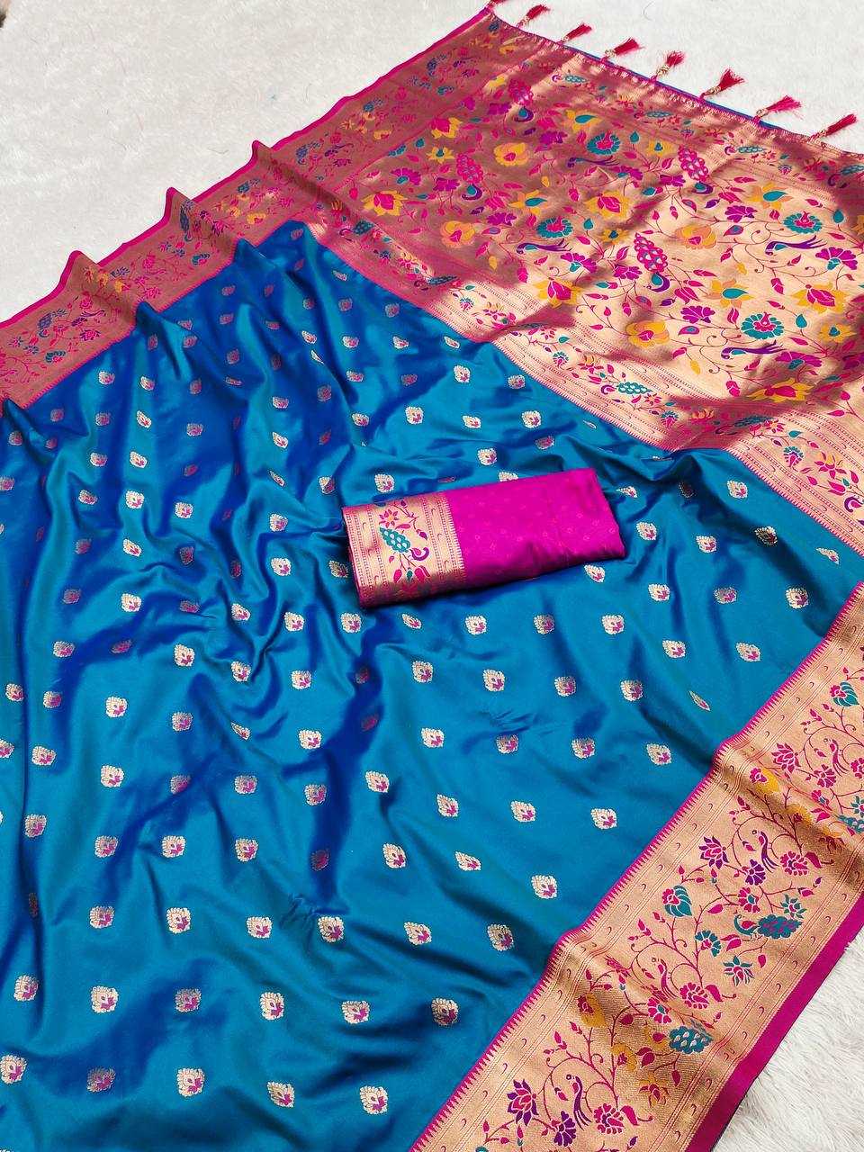 Ynf Paithani Silk RIN150 Royal Paithani Vol - 4 Silk Sarees Wedding Collections Festive Collections Wholesale Paithani Sarees Traditional Silk Sarees Silk Sarees With Blouse Manufacturer