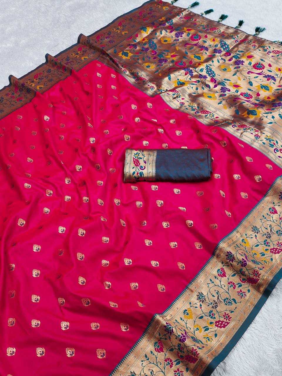 Ynf Paithani Silk RIN150 Royal Paithani Vol - 4 Silk Sarees Wedding Collections Festive Collections Wholesale Paithani Sarees Traditional Silk Sarees Silk Sarees With Blouse Manufacturer