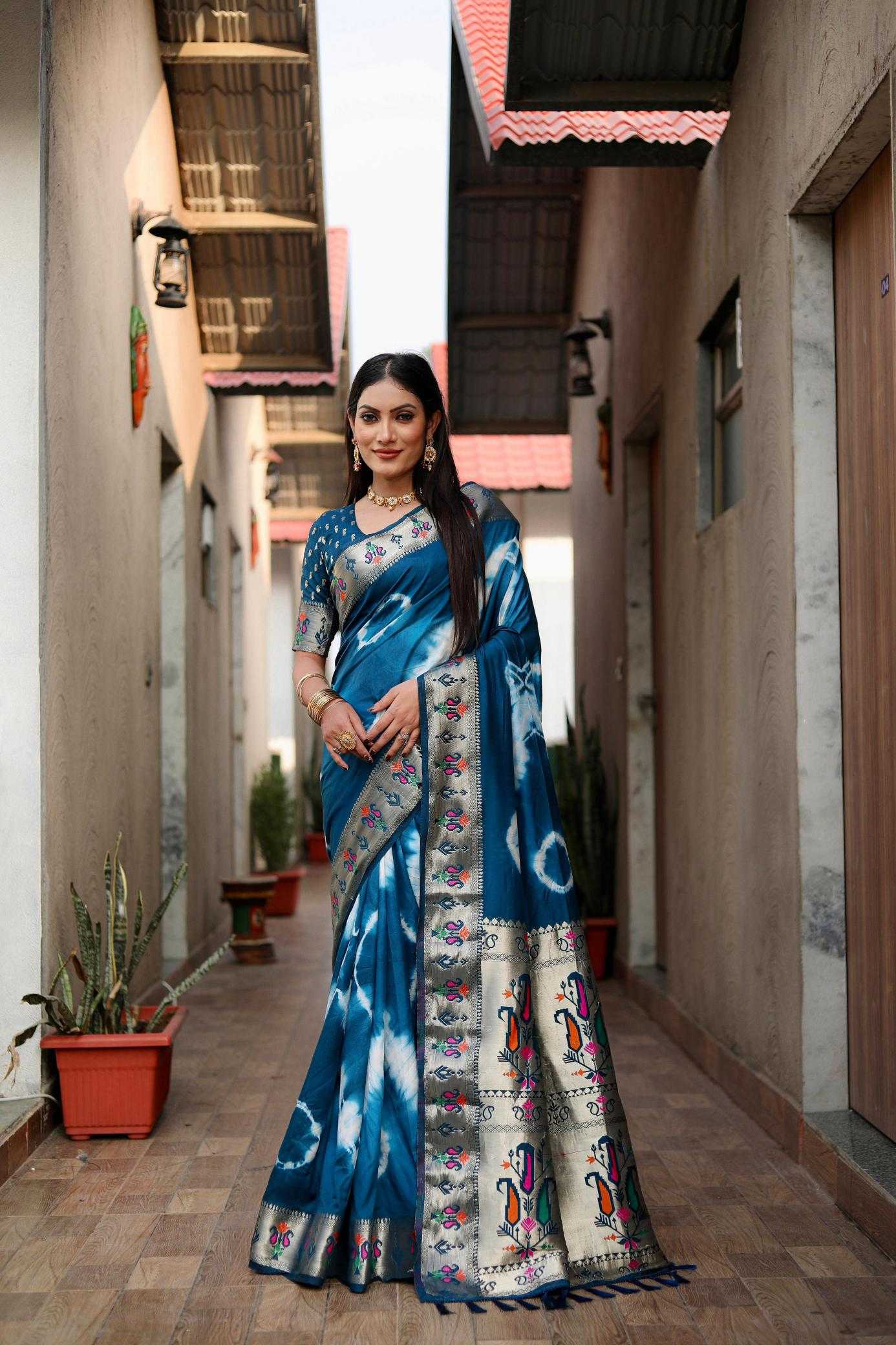 Ynf Paithani Silk RIN183 VATIKA Silk Sarees Wholesale Paithani Sarees Lightweight Silk Sarees Silk Sarees For Weddings Manufacturer