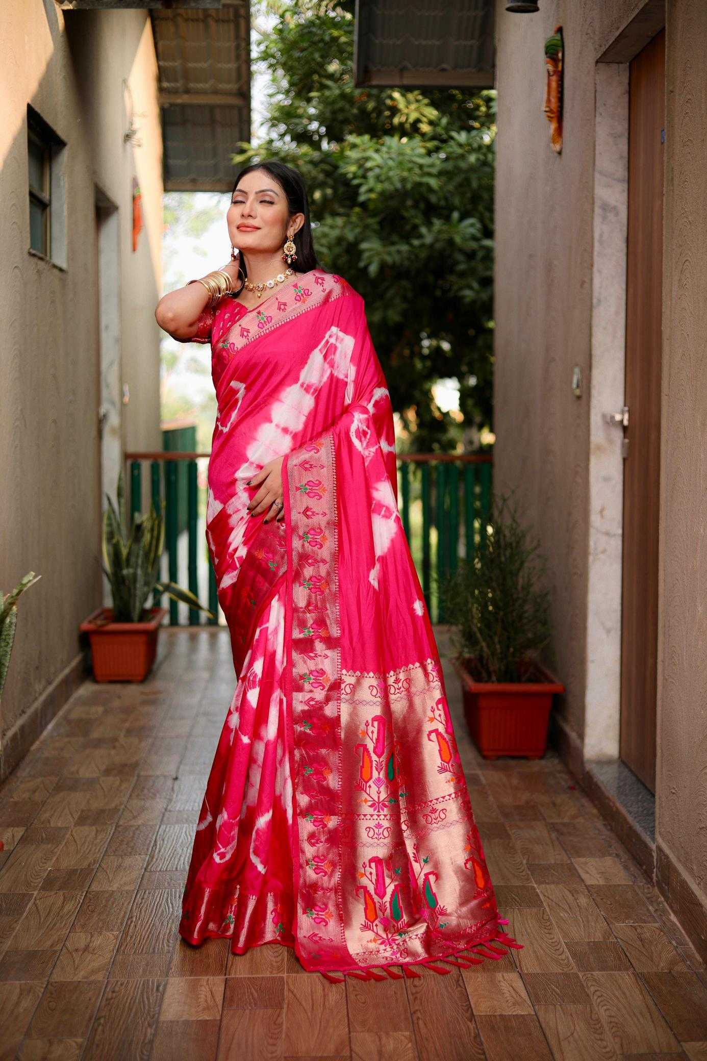 Ynf Paithani Silk RIN183 VATIKA Silk Sarees Wholesale Paithani Sarees Lightweight Silk Sarees Silk Sarees For Weddings Manufacturer