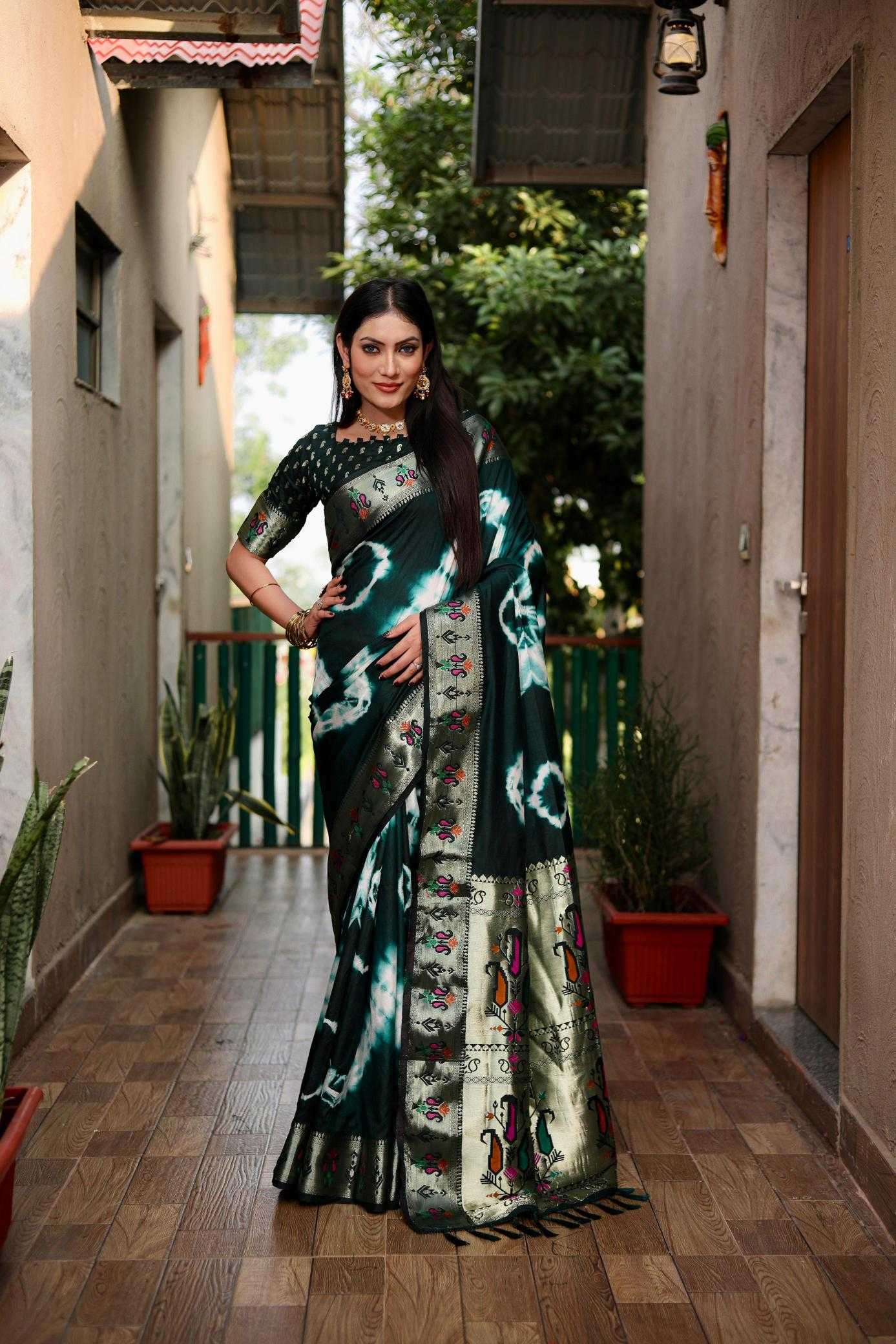 Ynf Paithani Silk RIN183 VATIKA Silk Sarees Wholesale Paithani Sarees Lightweight Silk Sarees Silk Sarees For Weddings Manufacturer