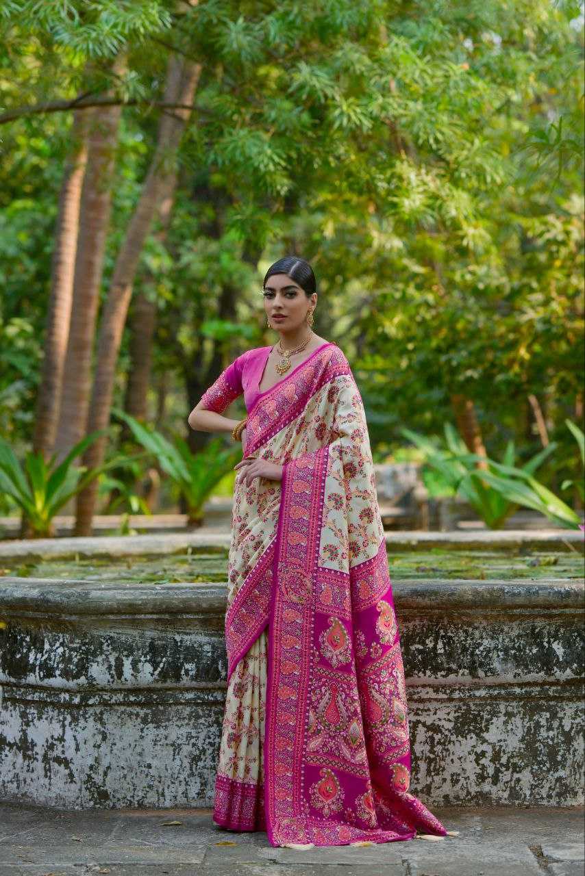 Ynf Pashmina KESH532 PASHMINA SILK 102 Silk Sarees Wholesale Heavy Silk Sarees Soft Silk Sarees Party Wear Silk Sarees Manufacturer