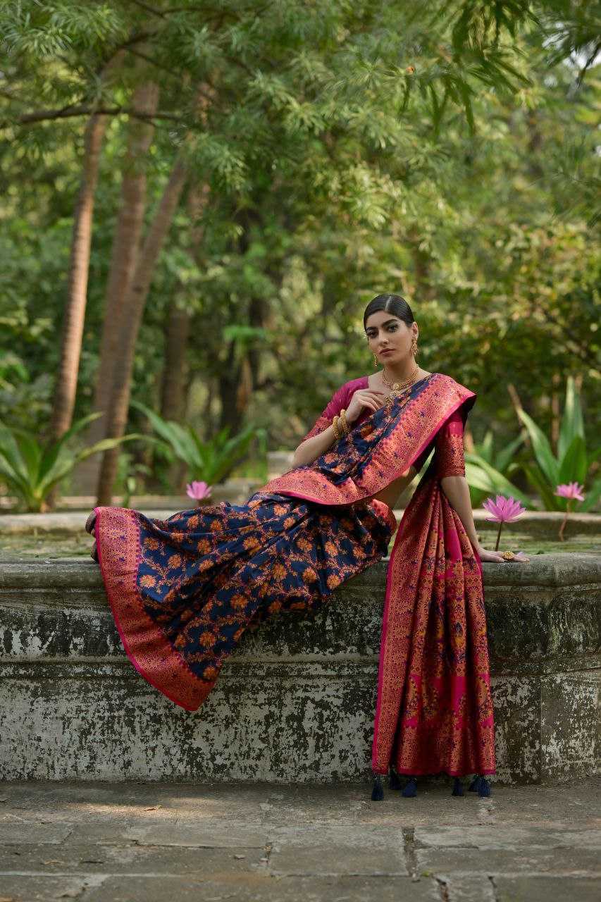 Ynf Pashmina KESH532 PASHMINA SILK 102 Silk Sarees Wholesale Heavy Silk Sarees Soft Silk Sarees Party Wear Silk Sarees Manufacturer
