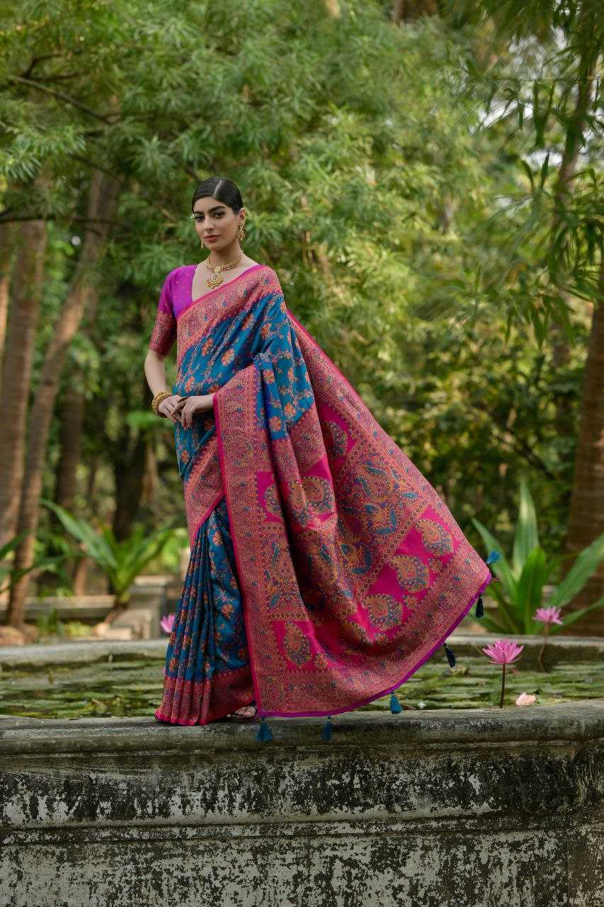Ynf Pashmina KESH532 PASHMINA SILK 102 Silk Sarees Wholesale Heavy Silk Sarees Soft Silk Sarees Party Wear Silk Sarees Manufacturer