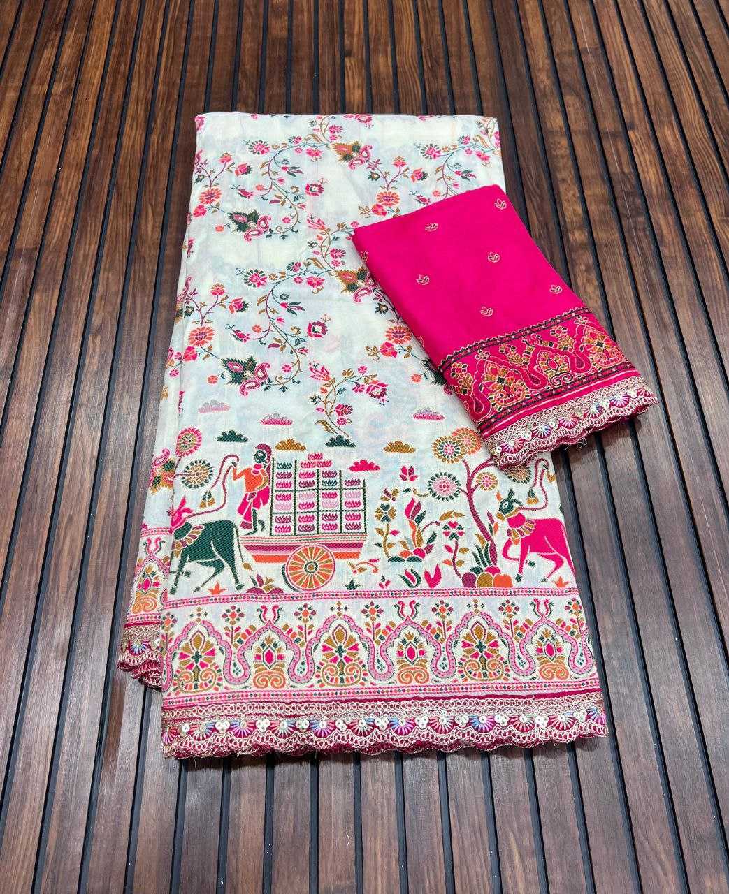 Ynf Pashmina RIN225 949 Sarees Wedding Collections Festive Collections Wholesale Zari Border Sarees Silk Sarees Sarees With Blouse Manufacturer