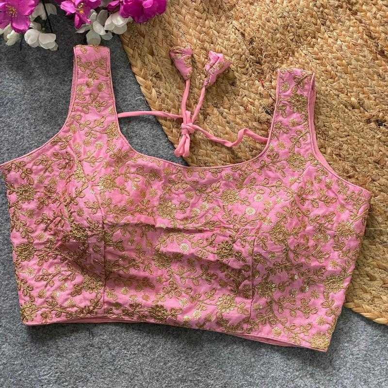 Ynf Phantom Silk KESH426 BOLLYWOOD EMBROIDERY Readymade Blouses Wholesale Blouse Embroidered Blouses Silk Blouse Manufacturer