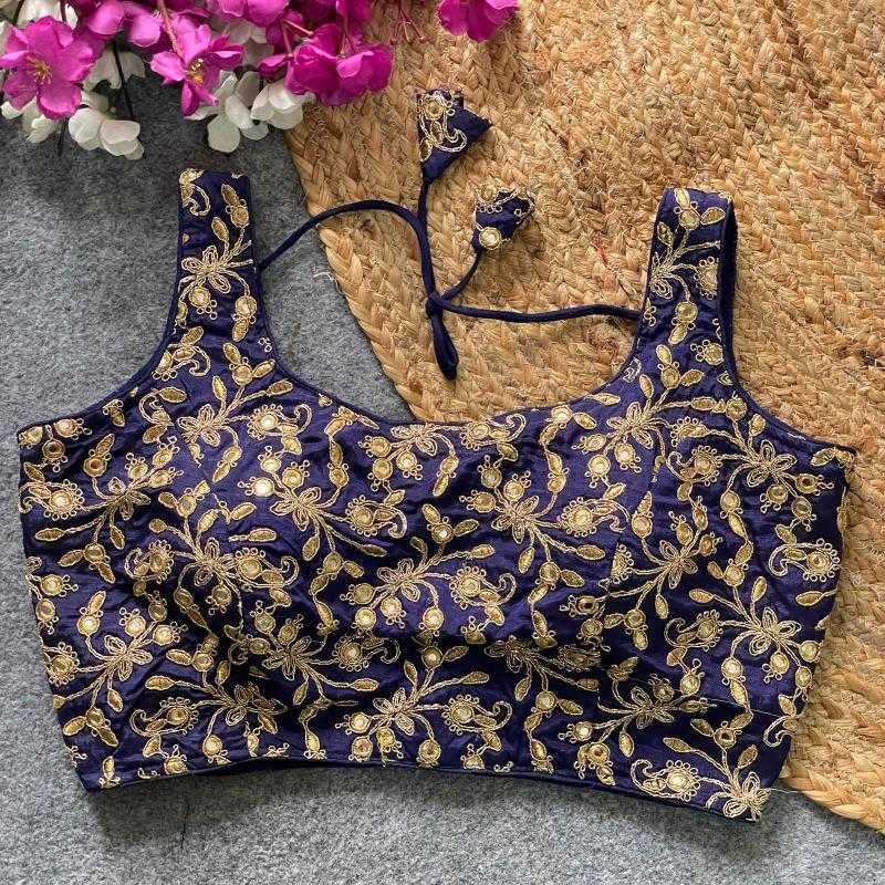 Ynf Phantom Silk KESH426 BOLLYWOOD EMBROIDERY Readymade Blouses Wholesale Blouse Embroidered Blouses Silk Blouse Manufacturer