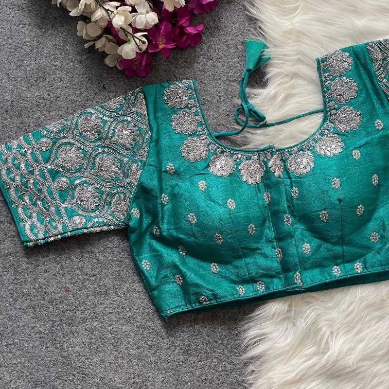 Ynf Phantom Silk KESH426 GOPALA SILVER ZARI Readymade Blouses Wholesale Designer Blouse Party Wear Blouse Silk Blouse Manufacturer