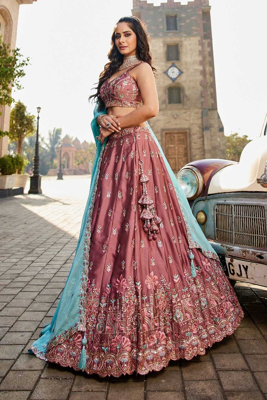 Ynf Poly Georgette RIN197 3027 Lehengas Wholesale Designer Lehenga Bridal Lehenga Embroidered Lehenga Manufacturer