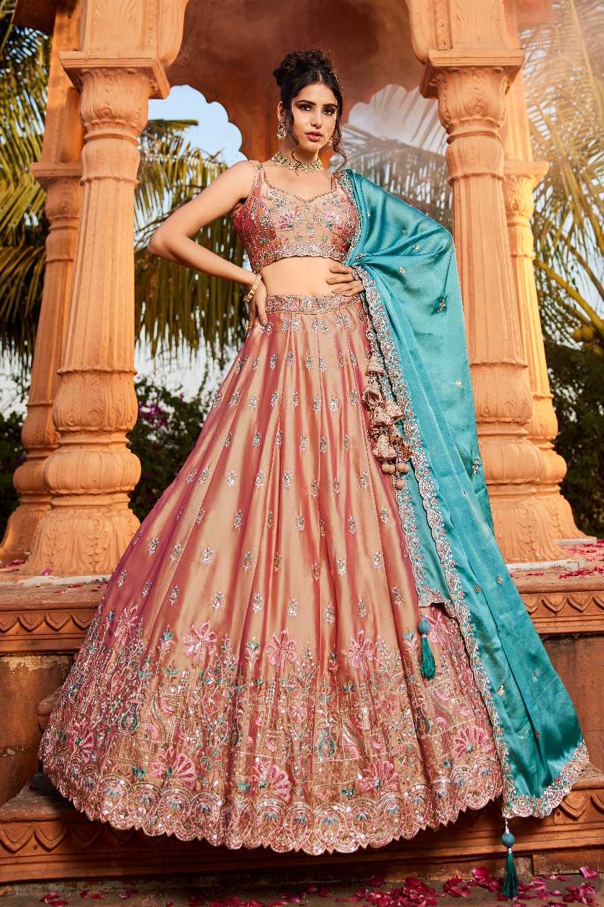 Ynf Poly Georgette RIN197 3027 Lehengas Wholesale Designer Lehenga Bridal Lehenga Embroidered Lehenga Manufacturer