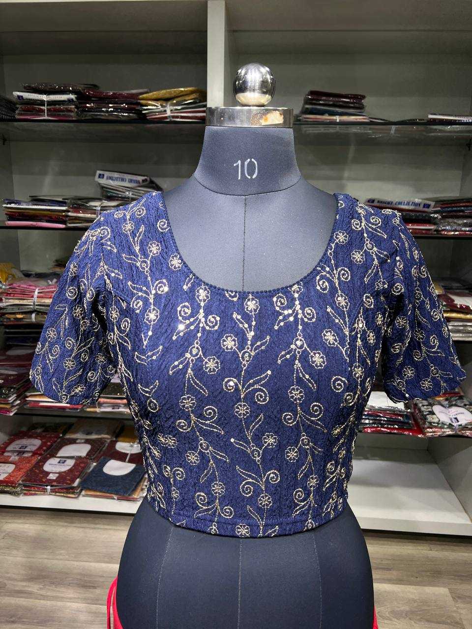 Ynf Polyester KESH535 MANGLA Readymade Blouses Wholesale Blouse Designer Blouse Embroidered Blouses Manufacturer