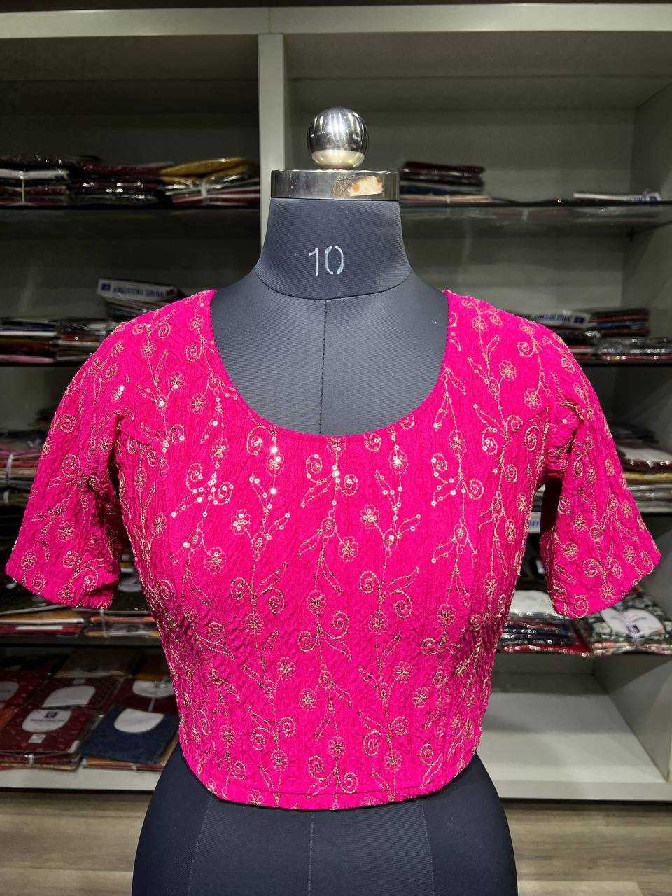Ynf Polyester KESH535 MANGLA Readymade Blouses Wholesale Blouse Designer Blouse Embroidered Blouses Manufacturer