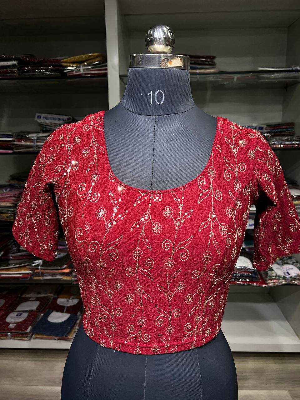 Ynf Polyester KESH535 MANGLA Readymade Blouses Wholesale Blouse Designer Blouse Embroidered Blouses Manufacturer