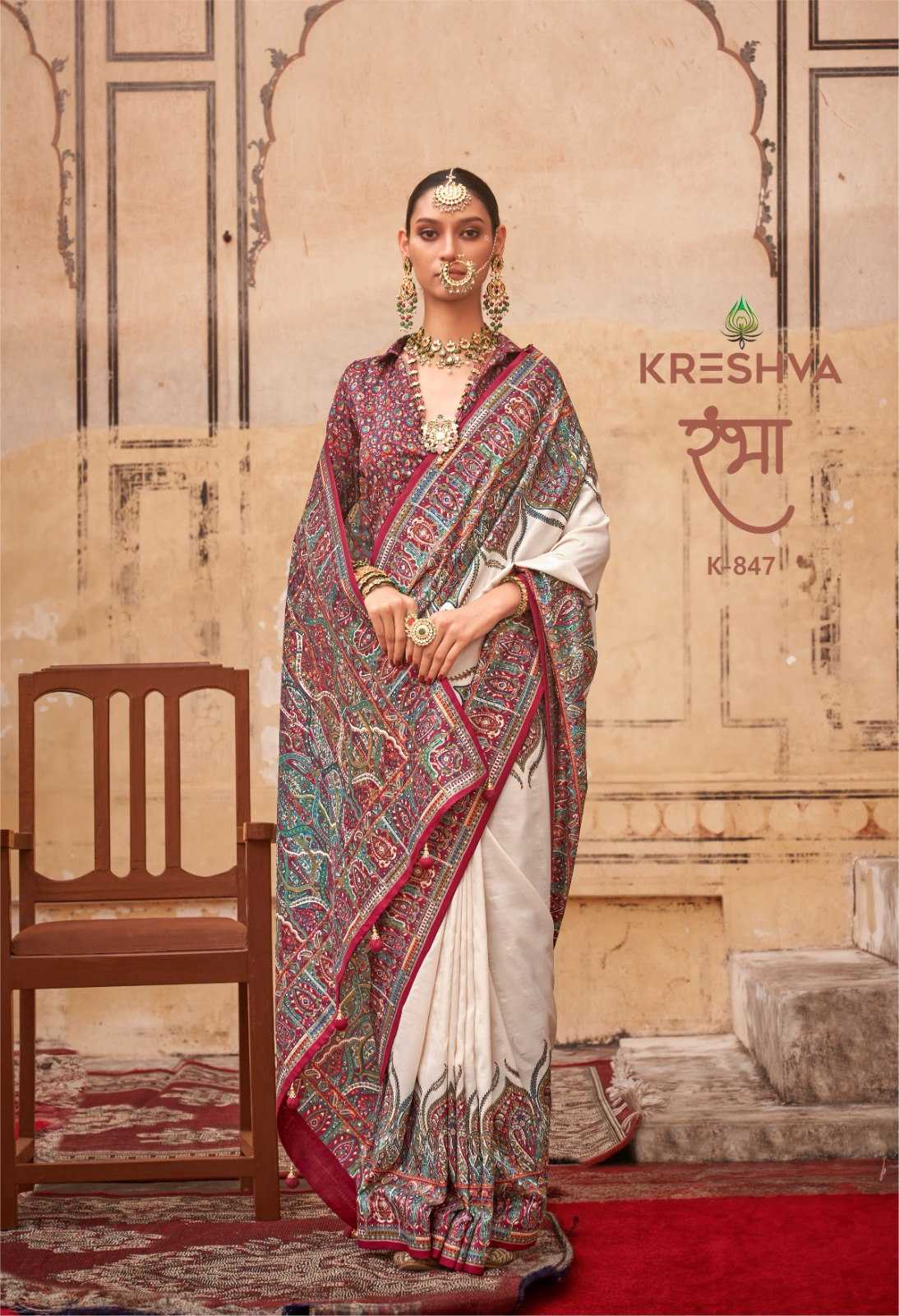 Ynf Pure Bandhej KESH522 116 Sarees Wedding Collections Wholesale Ajrakh Sarees Wedding Outfits Manufacturer