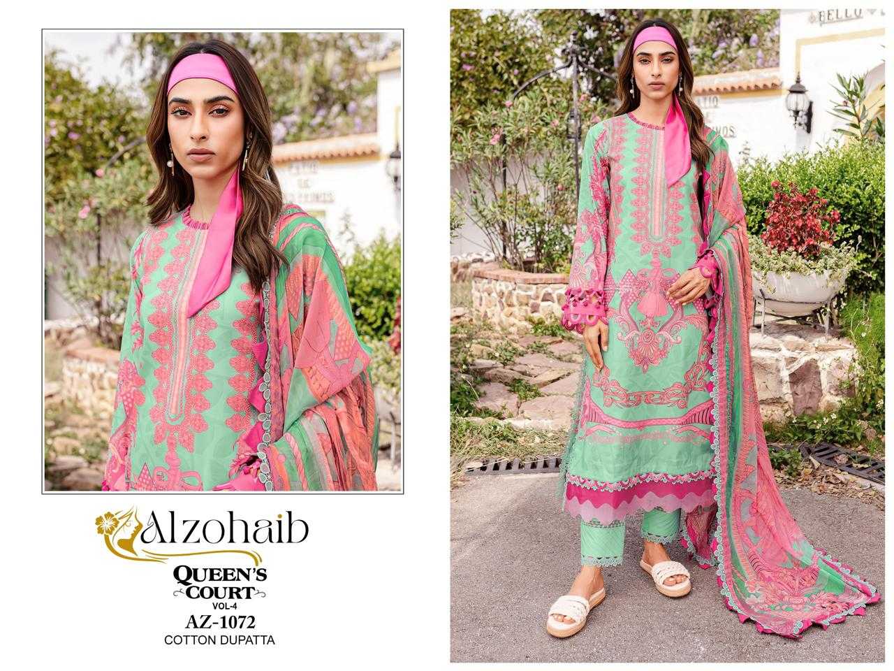 Ynf Pure Cotton KESH444 ALZOHAIB-Vol-4 Suits & Dresses Wholesale Printed Suits Embroidery Suits Cotton Suits Manufacturer
