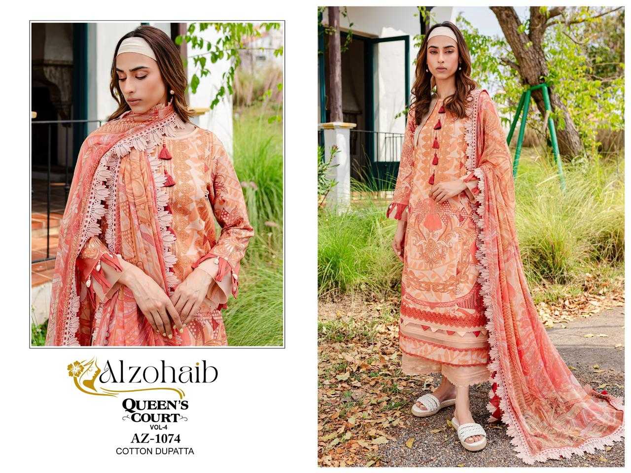 Ynf Pure Cotton KESH444 ALZOHAIB-Vol-4 Suits & Dresses Wholesale Printed Suits Embroidery Suits Cotton Suits Manufacturer