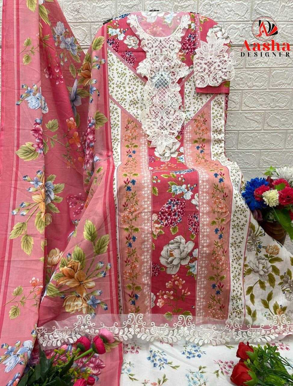 Ynf Pure Cotton KESH444 CHIFON Suits & Dresses Wholesale Printed Suits Embroidery Suits Cotton Suits Manufacturer