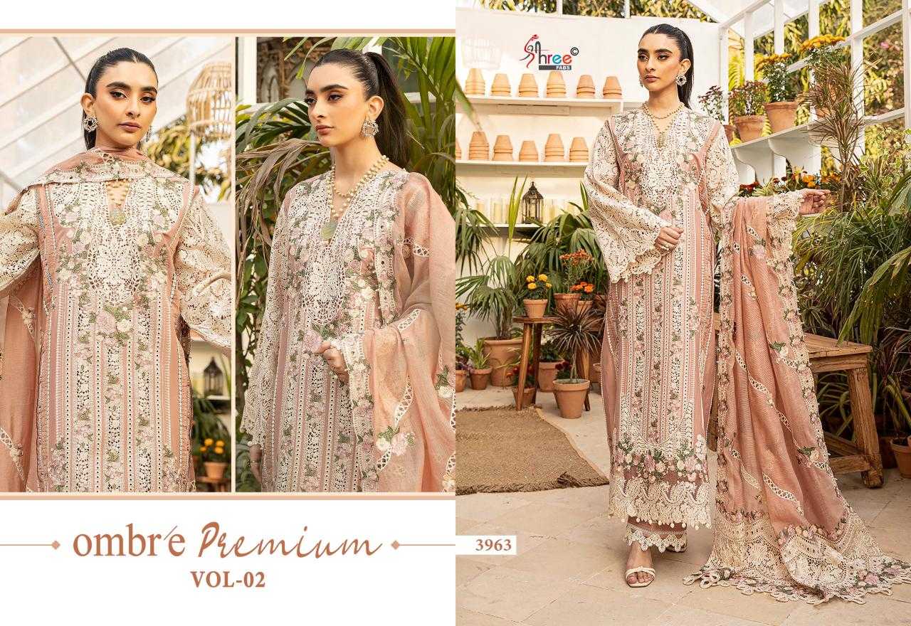 Ynf Pure Cotton KESH444 OMBRE-PREMIUM VOL-2 Suits & Dresses Wedding Collections Wholesale Embroidery Suits Cotton Suits Designer Suits Manufacturer