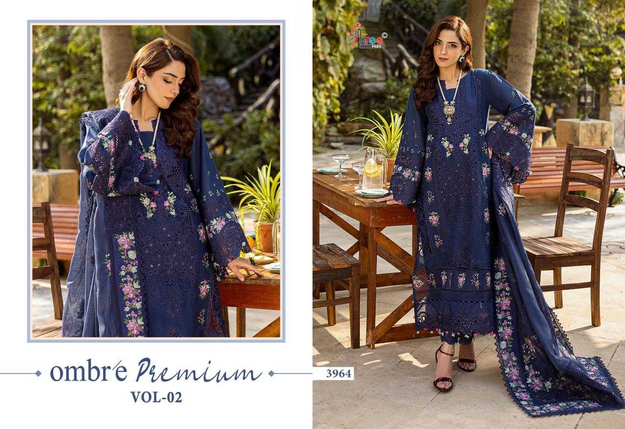 Ynf Pure Cotton KESH444 OMBRE-PREMIUM VOL-2 Suits & Dresses Wedding Collections Wholesale Embroidery Suits Cotton Suits Designer Suits Manufacturer