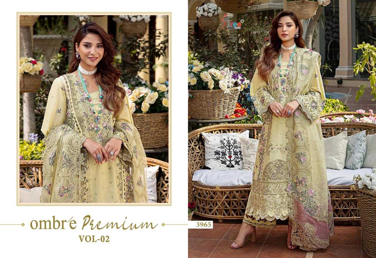 Ynf Pure Cotton KESH444 OMBRE-PREMIUM VOL-2 Suits & Dresses Wedding Collections Wholesale Embroidery Suits Cotton Suits Designer Suits Manufacturer