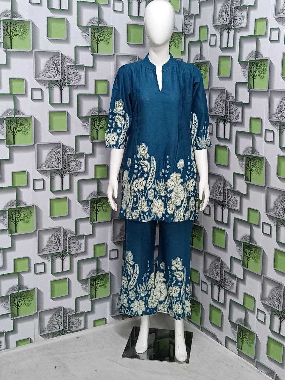 Ynf Pure Cotton KESH461 104 Suits & Dresses Western Wears Festive Collections Wholesale Co-ord Set Printed Dresses Cotton Dresses Manufacturer