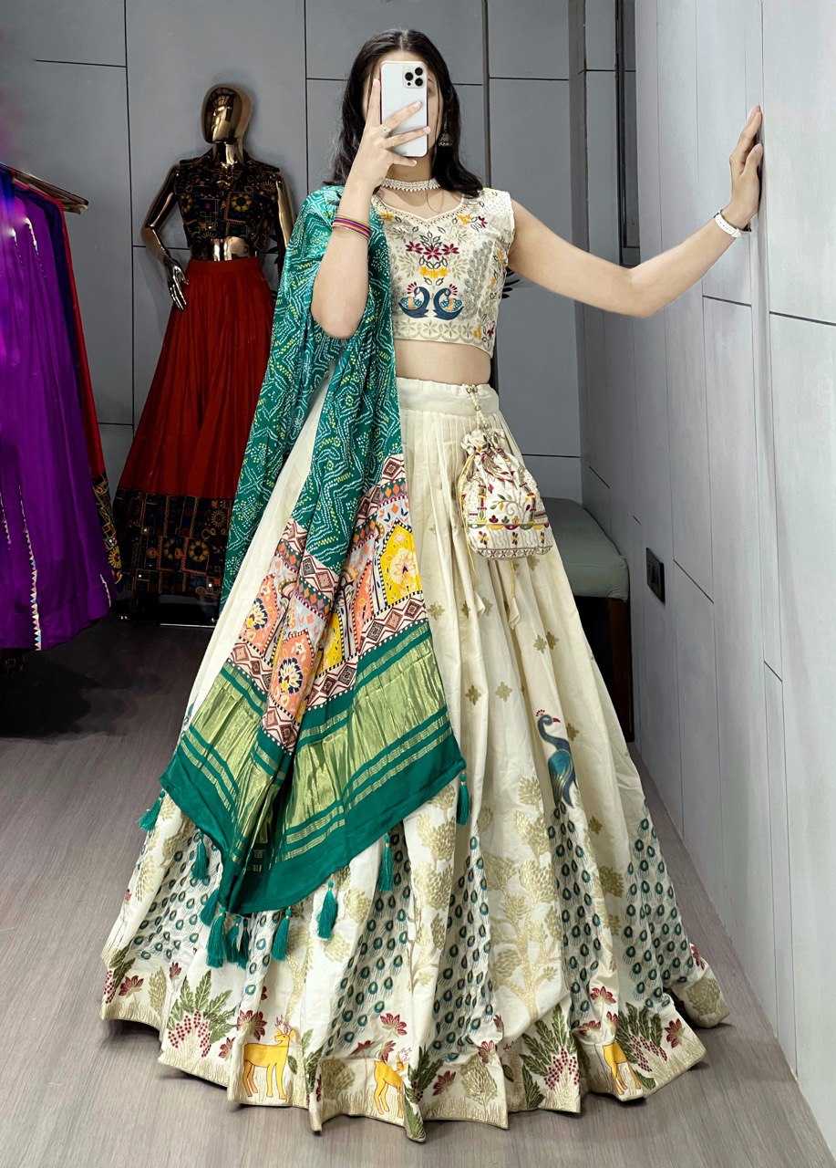 Ynf Pure Cotton RIN119 9038 Lehengas Wedding Collections Festive Collections Wholesale Traditional Lehenga Embroidered Lehenga Lehenga With Blouse Manufacturer