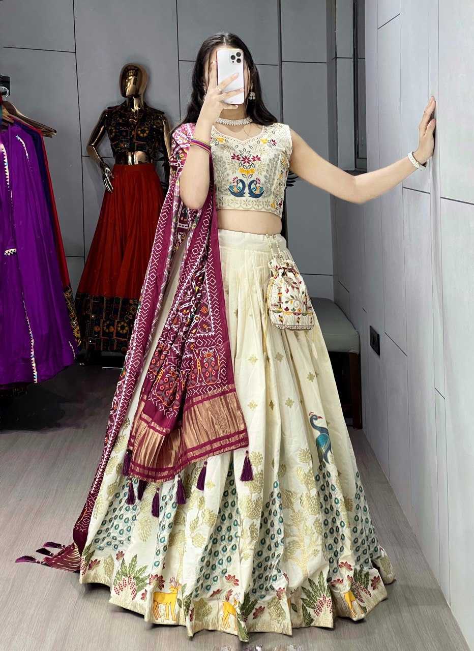 Ynf Pure Cotton RIN119 9038 Lehengas Wedding Collections Festive Collections Wholesale Traditional Lehenga Embroidered Lehenga Lehenga With Blouse Manufacturer