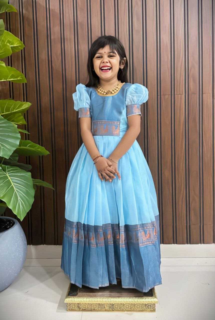 Ynf Pure Cotton RIN161 DAUGHTER Kids Wear Wedding Collections Festive Collections Wholesale Kids Gown Girls Cotton Frocks Kids Festive Wear Manufacturer