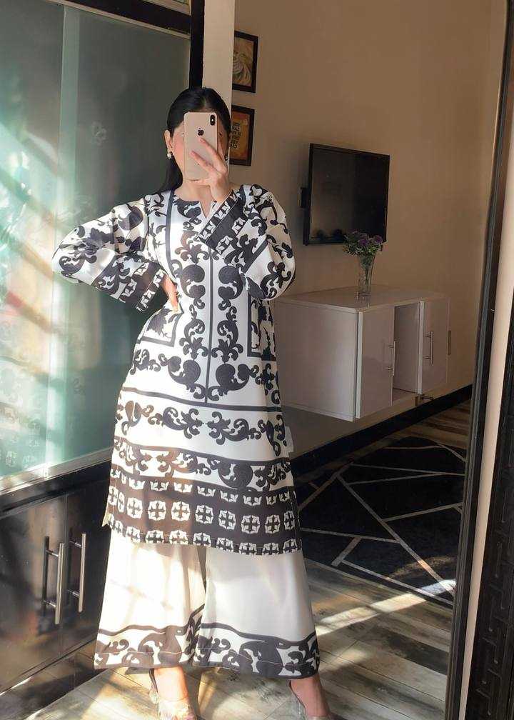 Ynf Pure Crepe KESH526 104 Suits & Dresses Western Wears Plus Size Collections Wholesale Co-ord Set Palazzo Suit Printed Dresses Manufacturer