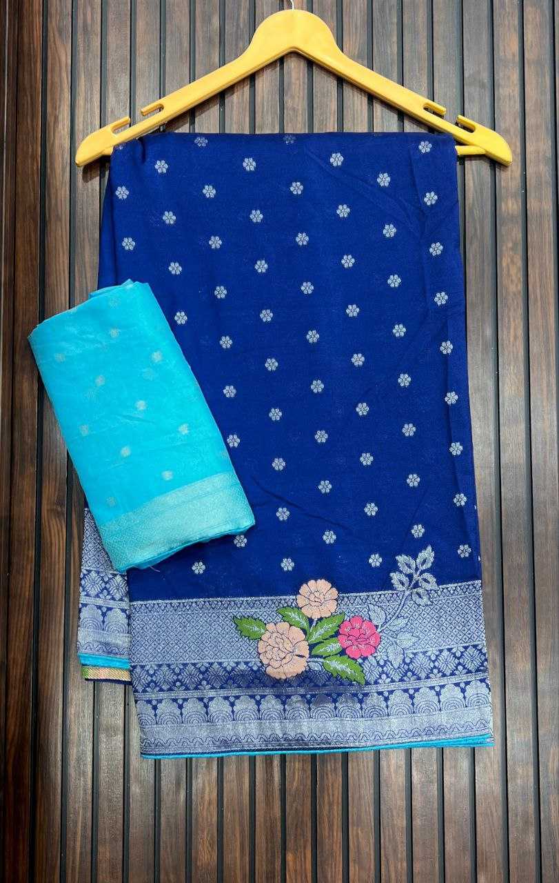 Ynf Pure Crepe RIN225 919 Sarees Wedding Collections Festive Collections Wholesale Georgette Sarees Festive Sarees Sarees With Blouse Manufacturer