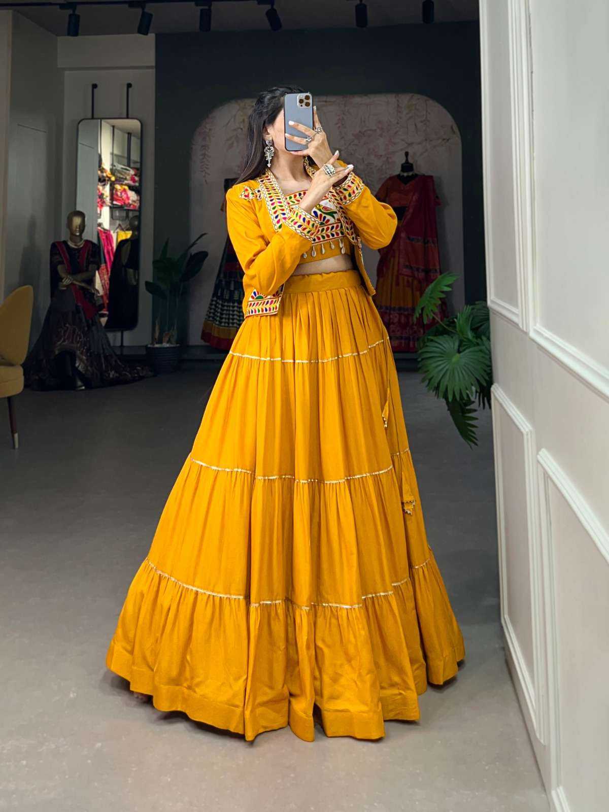 Ynf Pure Rayon KESH134 1606 Lehengas Wholesale Designer Lehenga Embroidered Lehenga Gota Patti Lehenga Manufacturer
