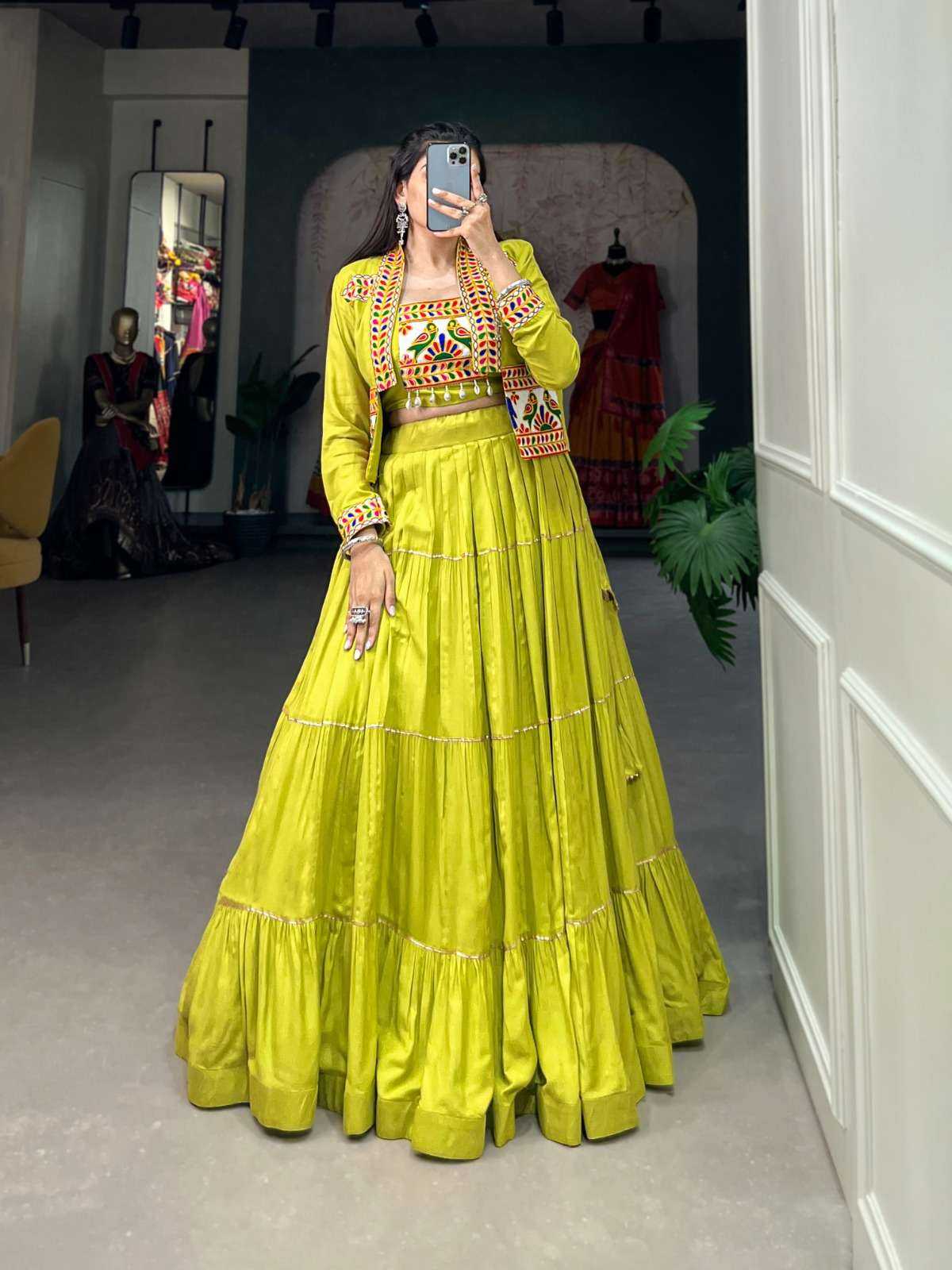 Ynf Pure Rayon KESH134 1606 Lehengas Wholesale Designer Lehenga Embroidered Lehenga Gota Patti Lehenga Manufacturer