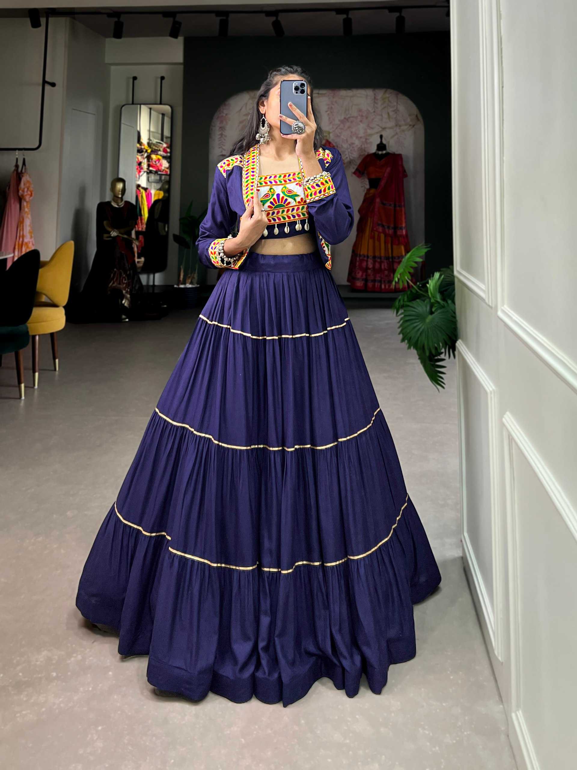 Ynf Pure Rayon KESH134 JHAMKUDI Lehengas Festive Collections Wholesale Designer Lehenga Choli Lehenga With Blouse Navratri Chaniya Choli Manufacturer