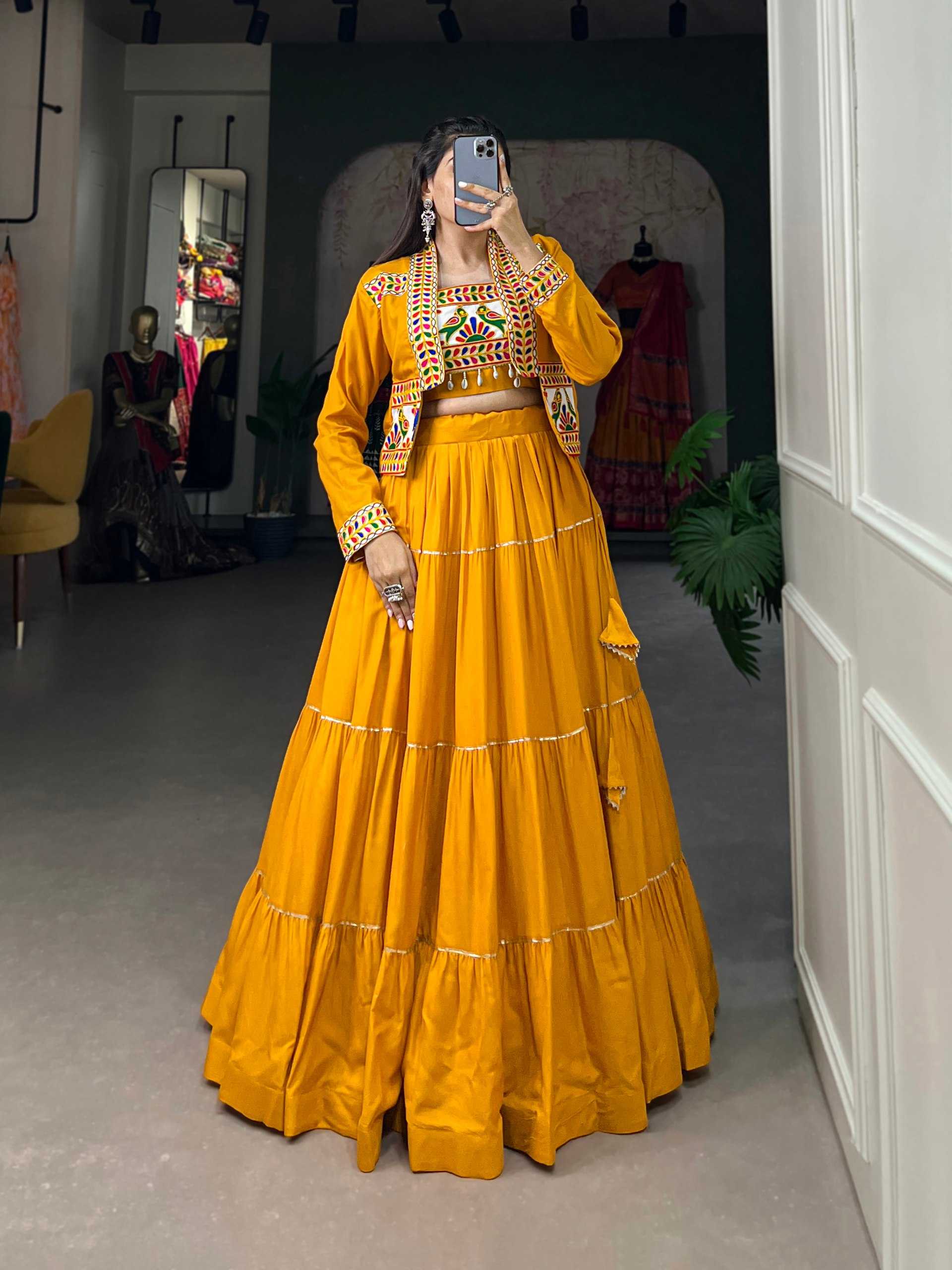 Ynf Pure Rayon KESH134 JHAMKUDI Lehengas Festive Collections Wholesale Designer Lehenga Choli Lehenga With Blouse Navratri Chaniya Choli Manufacturer