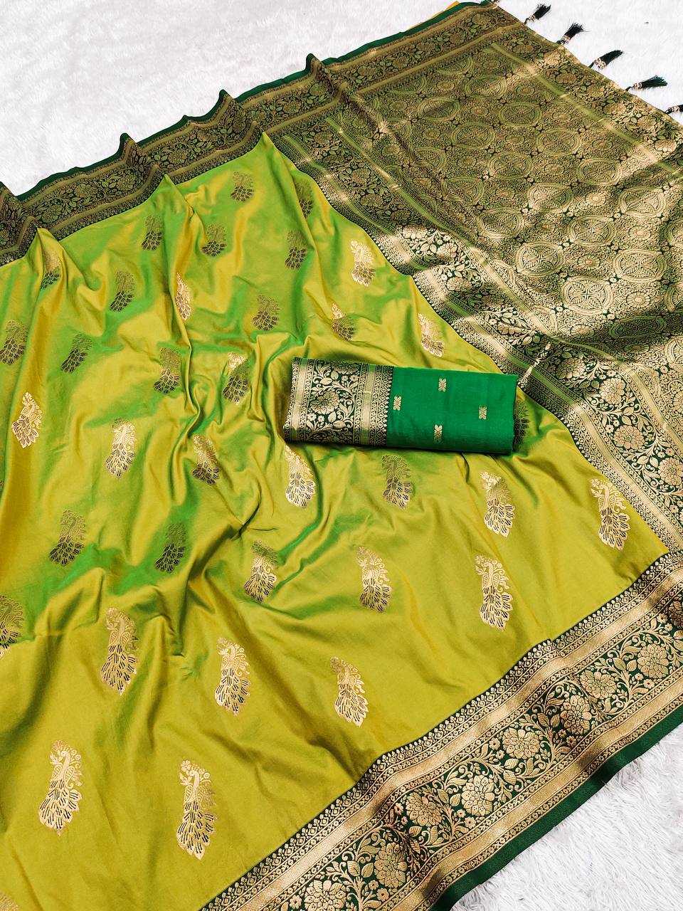 Ynf Pure Silk RIN150 Mahima Silk Sarees Wedding Collections Festive Collections Wholesale Silk Sarees With Contrast Pallu Zari Border Silk Sarees Silk Sarees With Blouse Manufacturer