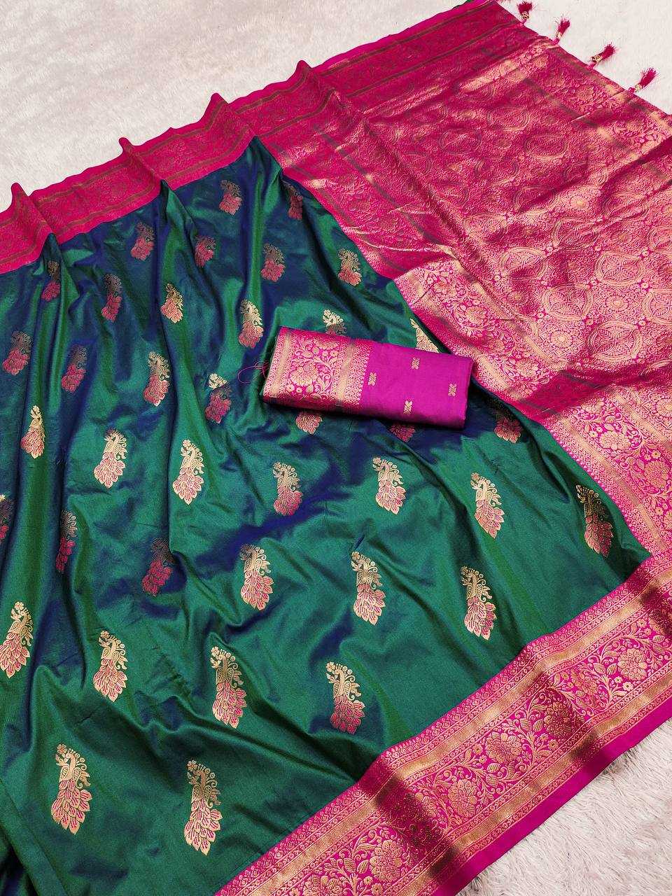 Ynf Pure Silk RIN150 Mahima Silk Sarees Wedding Collections Festive Collections Wholesale Silk Sarees With Contrast Pallu Zari Border Silk Sarees Silk Sarees With Blouse Manufacturer