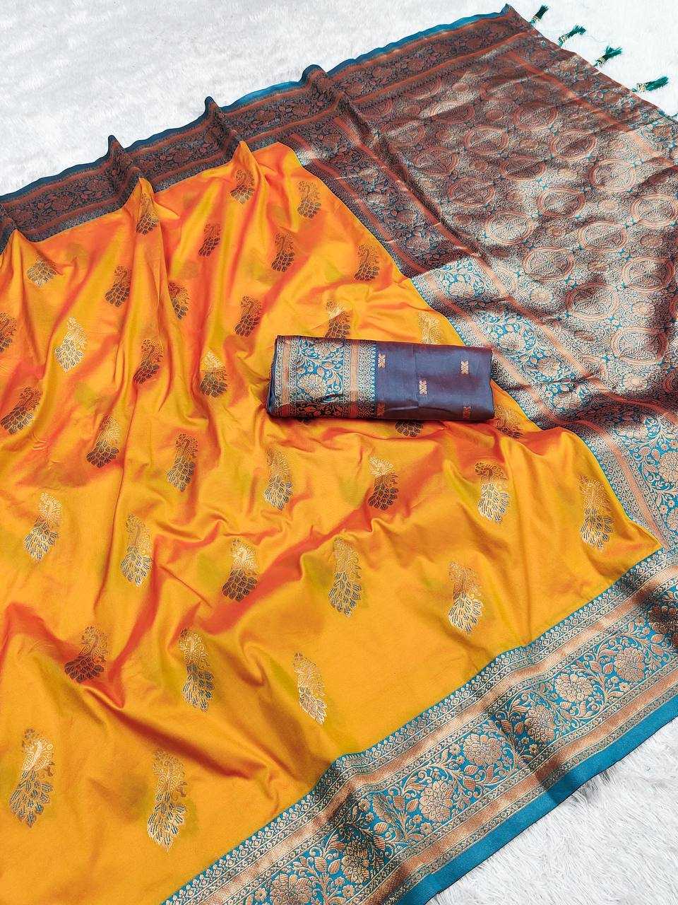 Ynf Pure Silk RIN150 Mahima Silk Sarees Wedding Collections Festive Collections Wholesale Silk Sarees With Contrast Pallu Zari Border Silk Sarees Silk Sarees With Blouse Manufacturer