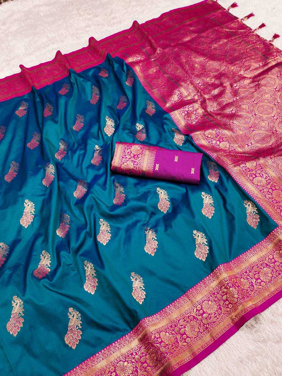 Ynf Pure Silk RIN150 Mahima Silk Sarees Wedding Collections Festive Collections Wholesale Silk Sarees With Contrast Pallu Zari Border Silk Sarees Silk Sarees With Blouse Manufacturer