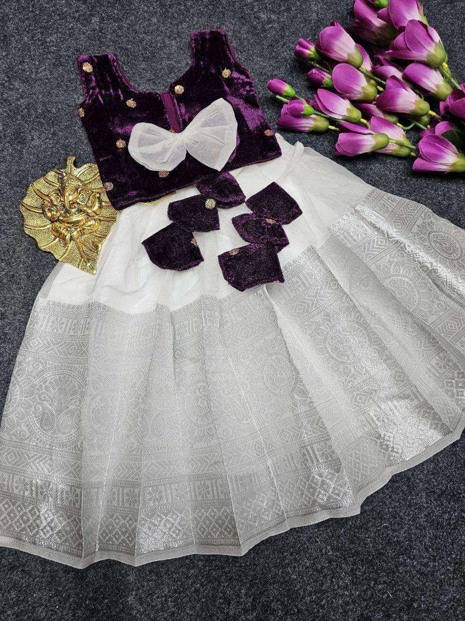 Ynf Pure Soft KESH493 ONAM Kids Wear Festive Collections Wholesale Kids Lehenga Kids Lehenga Choli Onam Collections Manufacturer