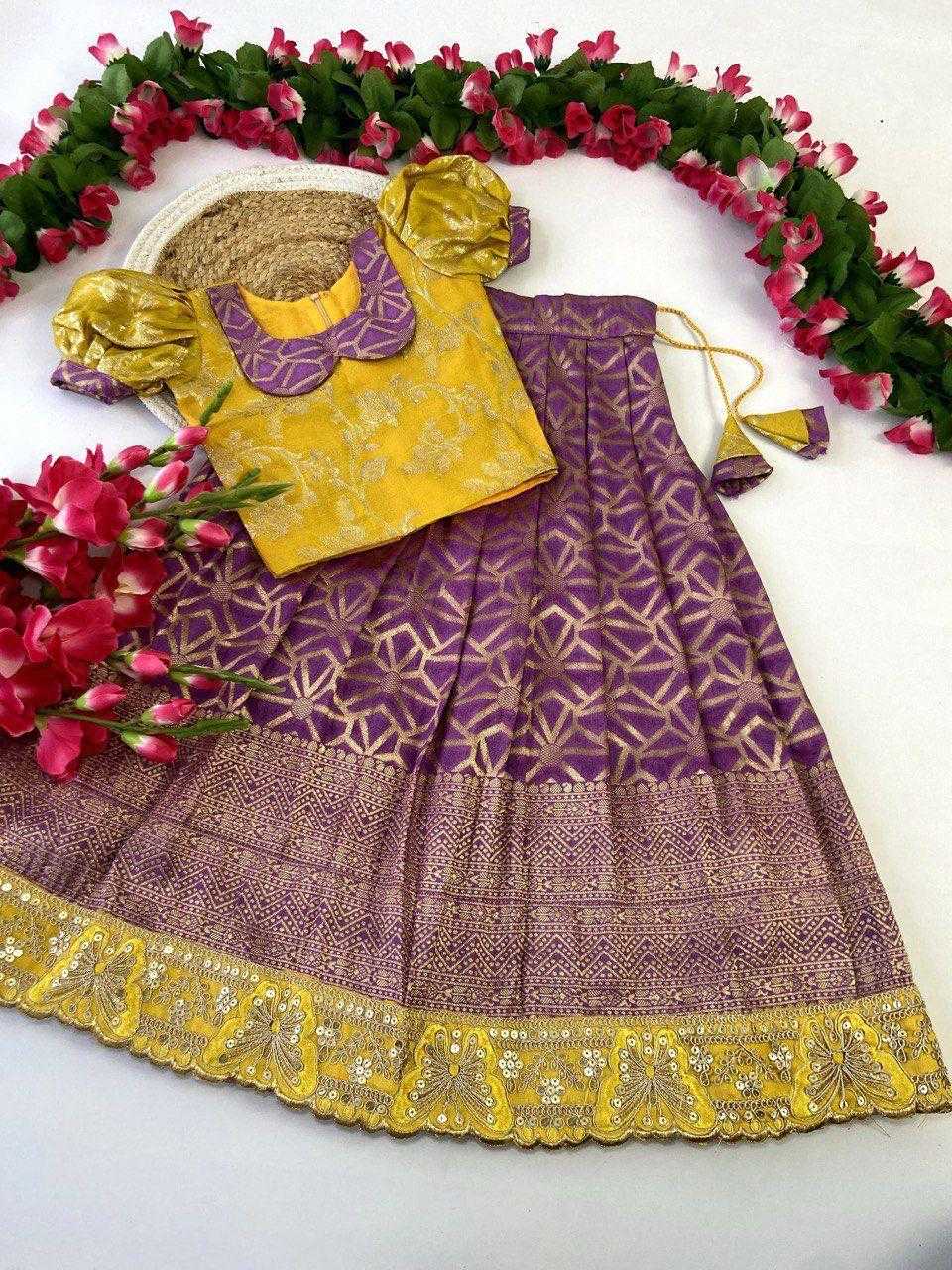 Ynf Pure Viscos KESH503 8024 Kids Wear Wholesale Kids Lehenga Kids Lehenga Choli Baby Girl Lehenga Manufacturer