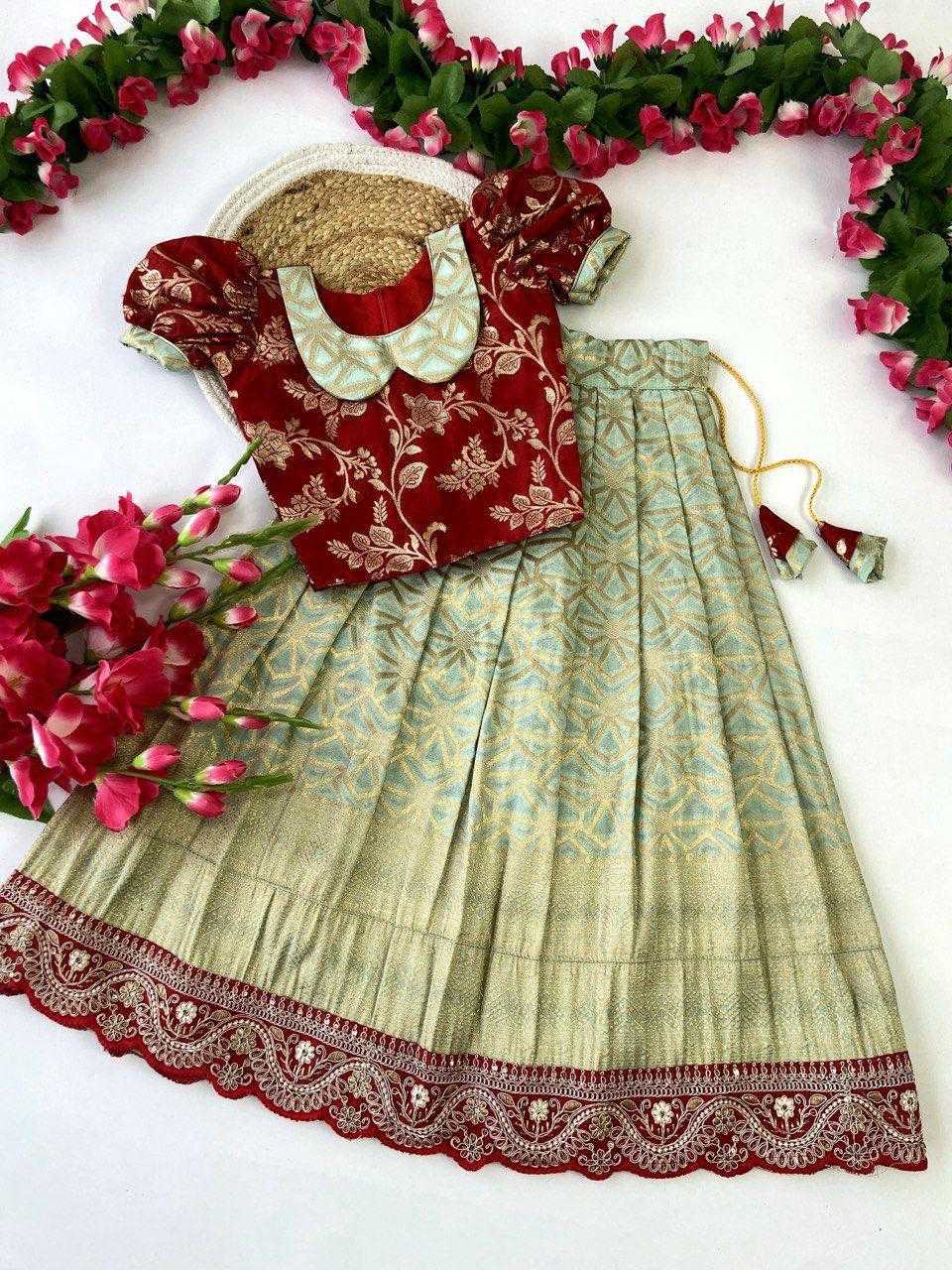 Ynf Pure Viscos KESH503 8024 Kids Wear Wholesale Kids Lehenga Kids Lehenga Choli Baby Girl Lehenga Manufacturer