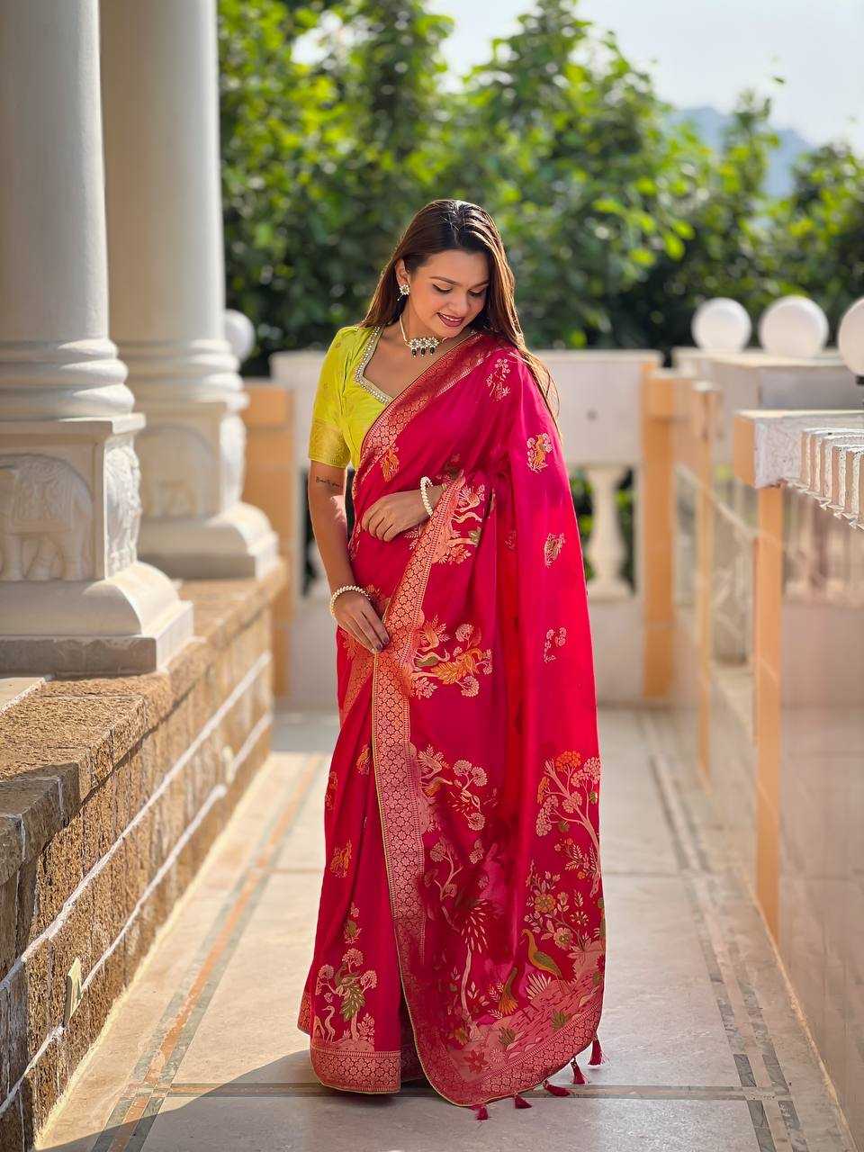 Ynf Pure Viscos RIN150 Dolla -1 Silk Sarees Wholesale Dola Silk Sarees Party Wear Silk Sarees Manufacturer
